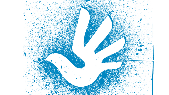 Das internationale Symbol für Menschenrechte.
